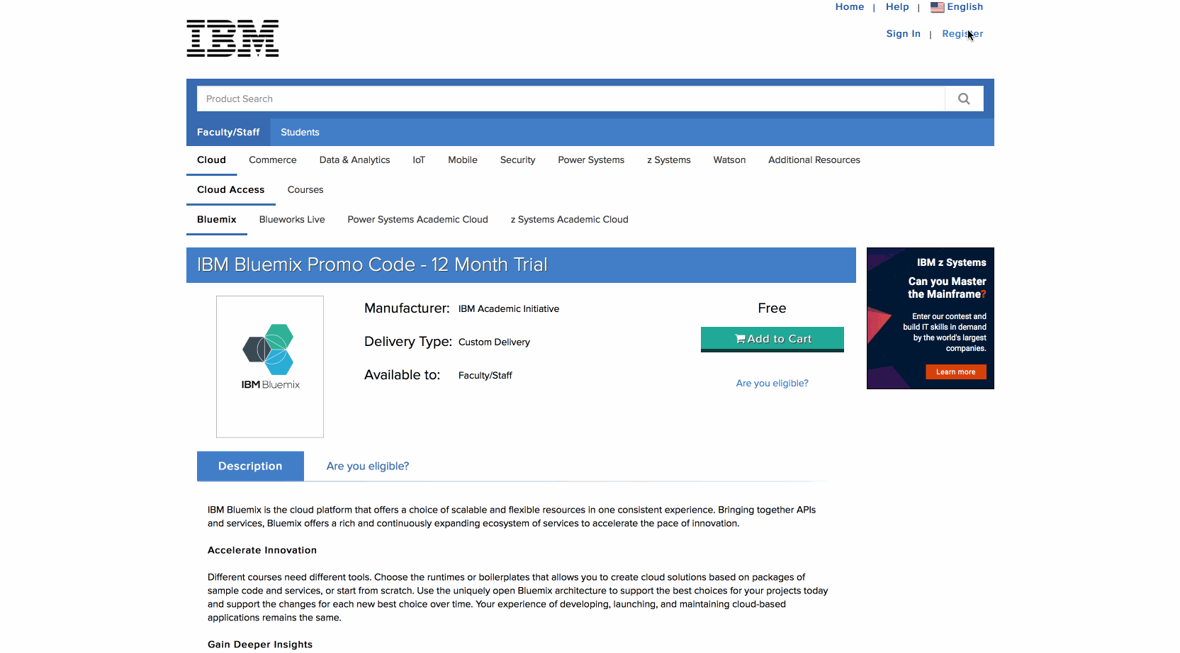 IBM Academic Initiative - Dengan Bukti Afiliasi Akademik - Register